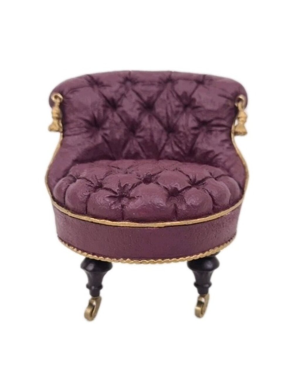 Take a Seat by Raine Slipper 1880 Chair Upholstered Dollhouse Mini 24010 Rare